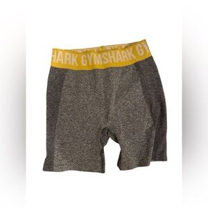 Gymshark Gray and Yellow Shorts Small